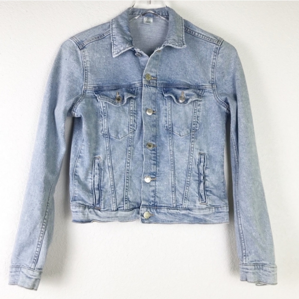 H&M Women's Distressed Denim Jacket